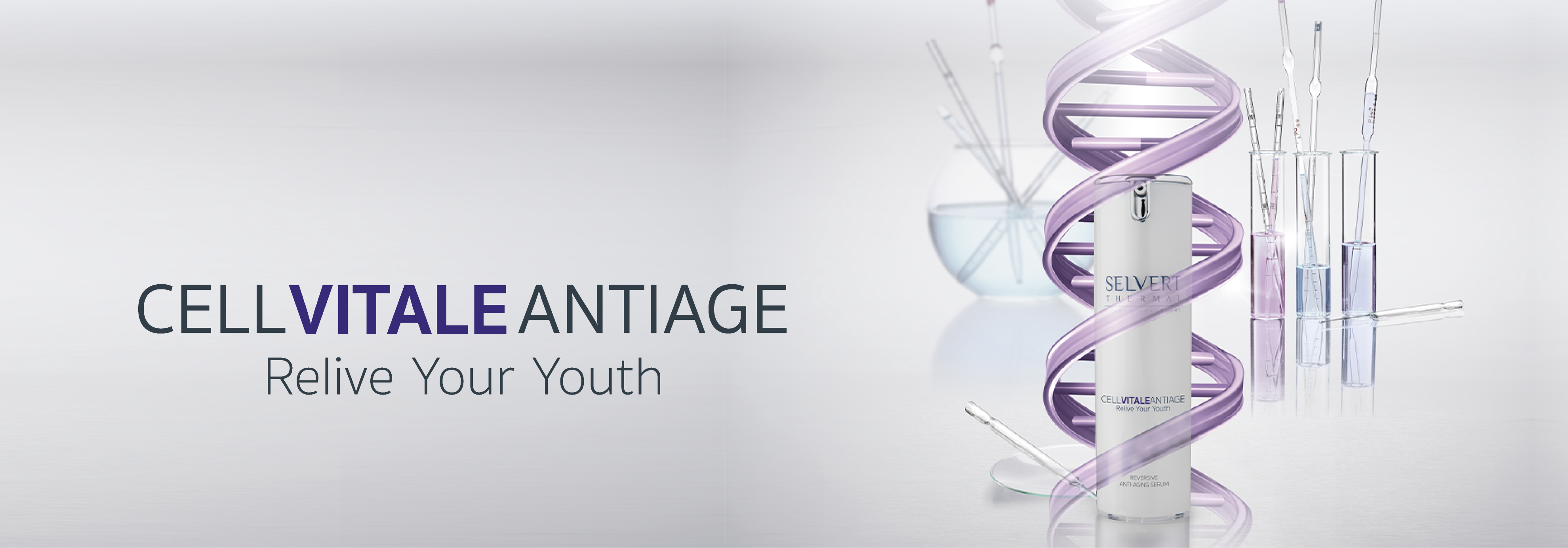 CELL VITALE ANTI-ÂGE <h4 style="text-align: center;">A SOURCE OF YOUTH FOR THE SKIN</h4>
<p>&nbsp;</p>
<p style="text-align: justify;">SELVERT THERMAL introduces CELL VITALE ANTI-AGE; a science based anti-ageing treatment formulated with plant stem cells derived from the Uttwiler Sp&auml;tlauber, a Swiss strain of apple that was grown as far back as the 18th Century, which helps to slow down the ageing process, stimulates cell regeneration and gives the skin back its youthful appearance.</p>
<p style="text-align: justify;">Stem cells play a key role in the maintenance of youthful skin due to their intense regenerating power. They are adversely affected by the passage of time and exposure to environmental aggressions, which cause skin stem cell activity to slow down and thereby contribute to the loss of skin firmness, density and moisture. As a result of this process, the signs of skin ageing begin to appear.</p>
<p style="text-align: justify;">Selvert Thermal has created the Programme Cellulaire Anti-&Acirc;ge (Anti-ageing Cellular Programme) by Cell Vitale. Due to its superb combination of plant stem cells and a highly effective blend of anti-ageing active ingredients, Cell Vitale is the perfect ally to help the face regain its former beauty in all its splendour.</p>