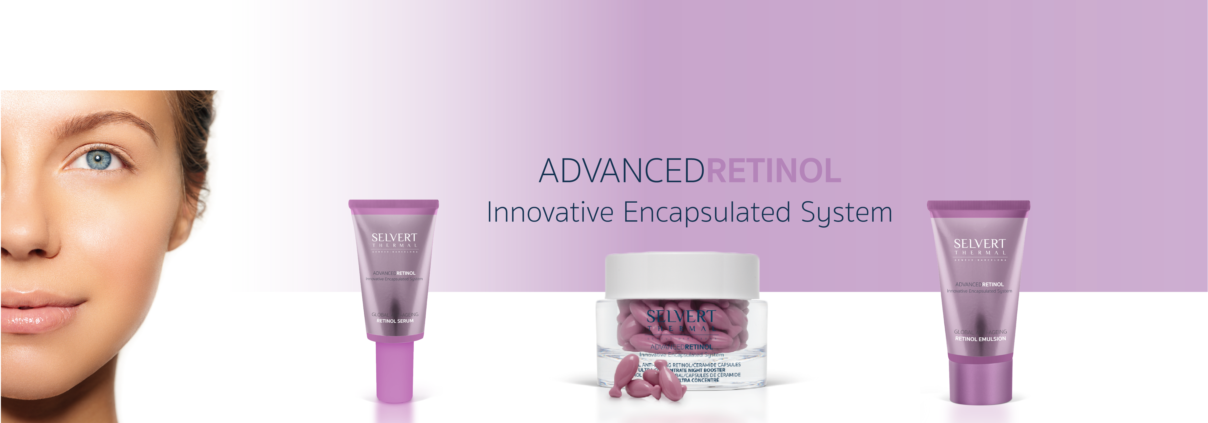 ADVANCED RETINOL - ЛИНИЯ "УСОВЕРШЕНСТВОВАННЫЙ РЕТИНОЛ" <p style="text-align: center;"><strong>ИННОВАЦИОННАЯ ИНКАПСУЛИРОВАННАЯ СИСТЕМА</strong></p>
<p style="text-align: center;">&nbsp;</p>
<p style="text-align: justify;">Линия ADVANCED RETINOL от SELVERT THERMAL - это ультрасовременная, революционная восстанавливающая и омолаживающая система, включающая в себя чистый инкапсулированный ретинол и комплекс молочных пептидов, которые эффективно борются с наиболее выраженными признаками старения.&nbsp;</p>
<p style="text-align: justify;">&nbsp;</p>
<p style="text-align: justify;">Весь ассортимент данной профессиональной системы был разработан с использованием самых безопасных и эффективных ингредиентов, которые омолаживают зрелую кожу, придают ей упругость, сияние и здоровый вид, а также устраняют пигментные пятна.&nbsp;</p>